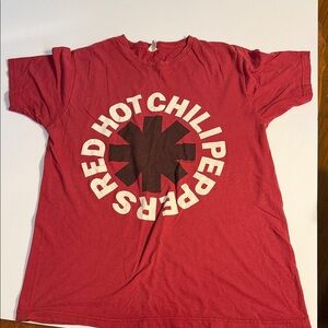 Red Hot Chili Peppers Red Graphic Tee